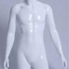 Buste Torso Homme avec bras blanc mat