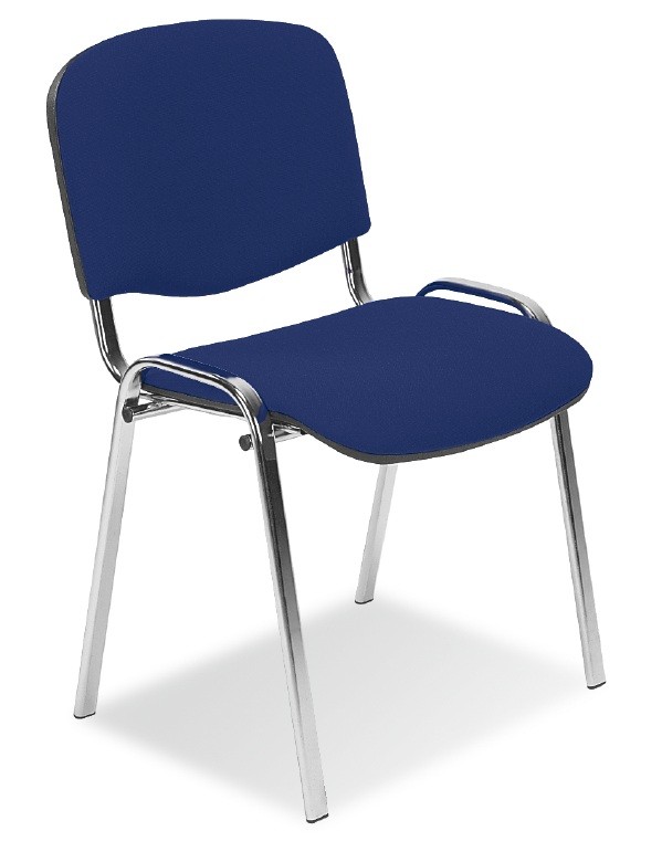 Chaise Iso Epoxy alu tissu bleu