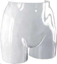 Demi buste hanche femme plexi transparent