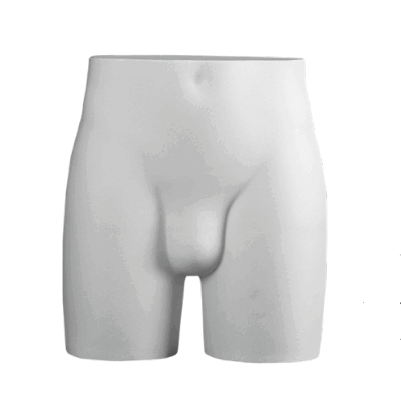 Demi buste hanches homme blanc