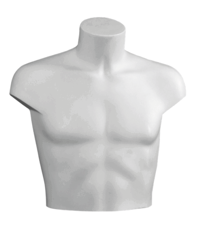 Demi buste haut homme blanc
