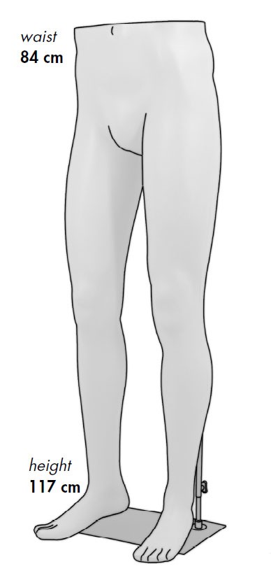 Jambes Homme noir métallisé