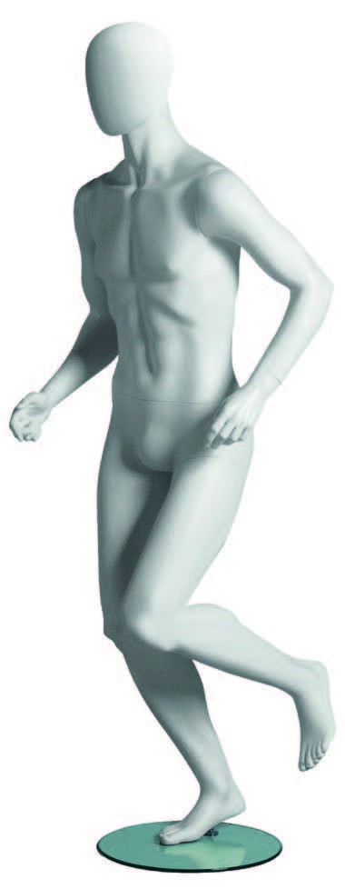 Mannequin homme Runner tête abstraite