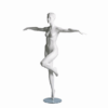 Mannequin sportif femme aérobic blanc