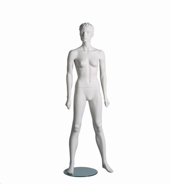 Mannequin sportif femme fitness A blanc