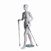 Mannequin sportif femme randonneur blanc