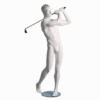 Mannequin sportif homme golfeur blanc