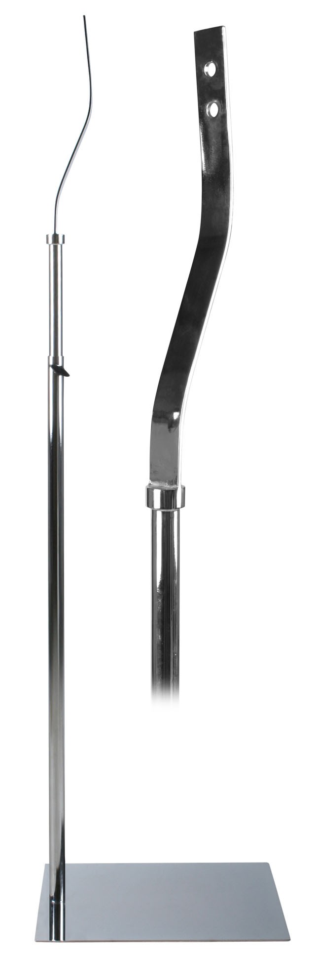 Pied base alu pour buste torso fixation dos