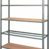 Rayonnage 5 tablettes départ L.125 H.200 P.40
