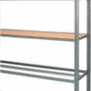 Rayonnage 5 tablettes suivant L.125 H.200 P.40