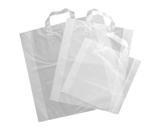 360 sacs anses souples transparents 46+6/6x50 cm