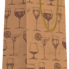 Sac bouteille Verres poignées cordelières L11xP11xH39cm x20