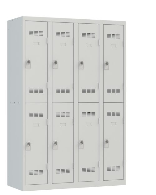 Alternative view of Vestiaire 1 colonne multicases L.30 cm monobloc soudé