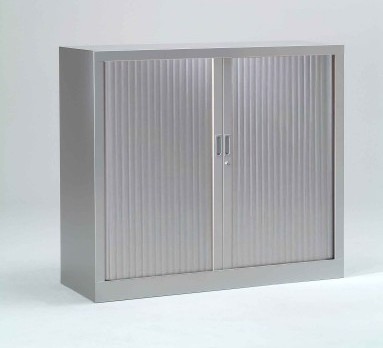 Armoire monobloc portes à rideaux H.100 cm