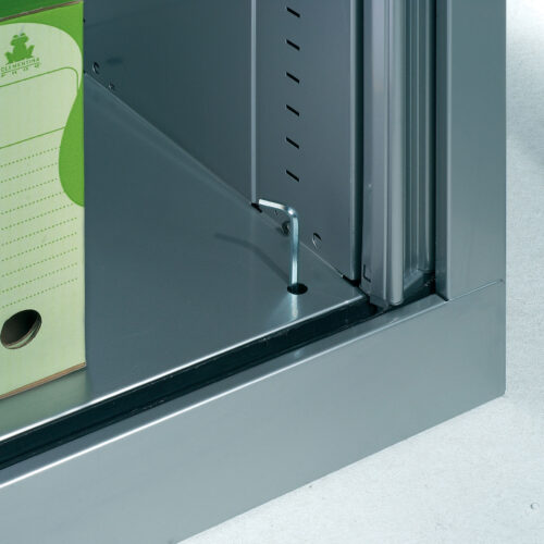 Armoire monobloc Bi-couleur portes à rideaux H.198 cm – Image 5