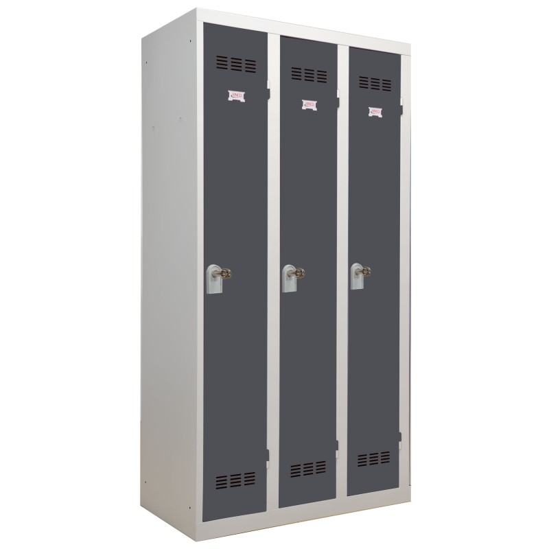 Vestiaire 3 colonnes monobloc soudé industrie propre