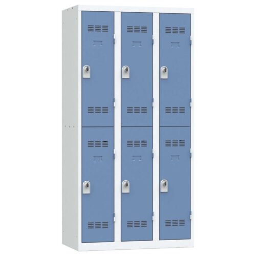 Vestiaire 3 colonnes multicases 90cm monobloc soudé