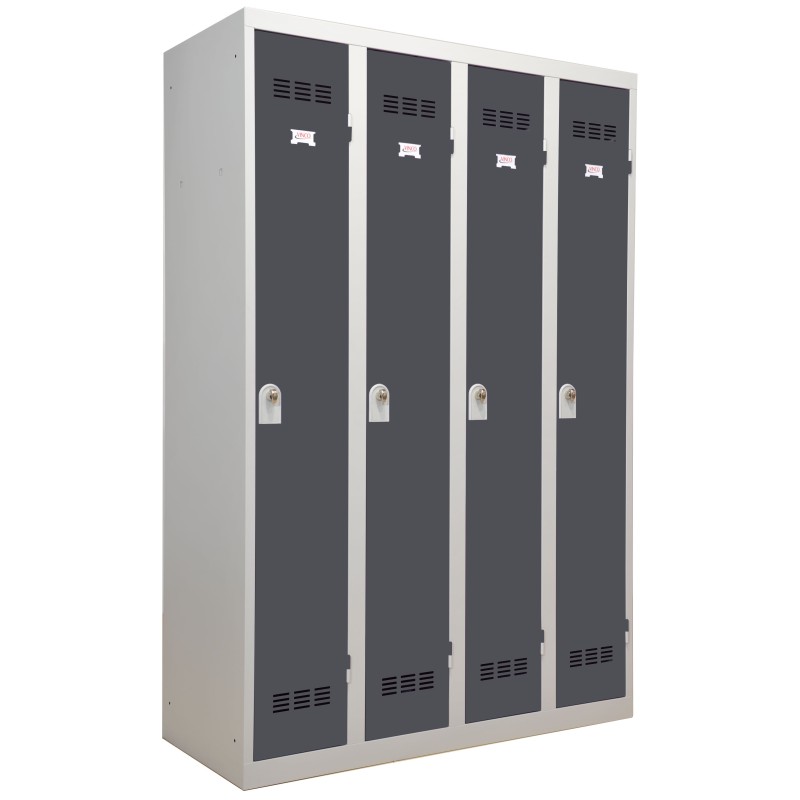 Vestiaires 4 colonnes monobloc soudé industrie propre