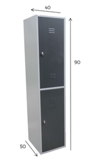 Casier vestiaire 2 cases