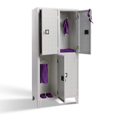 Vestiaire multicases métallique quadri – 2 ou 4 cases – Image 4