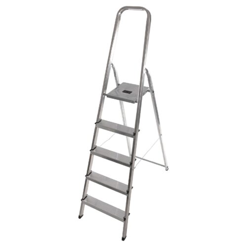 Escabeau aluminium 5 marches – Léger, robuste et pliable